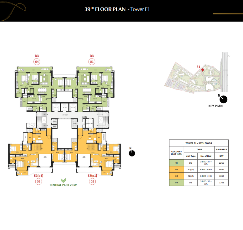 39 Floor Plan apartment layout in Mayflower at The Prestige City