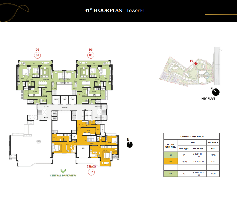 41 Floor Plan apartment layout in Mayflower at The Prestige City