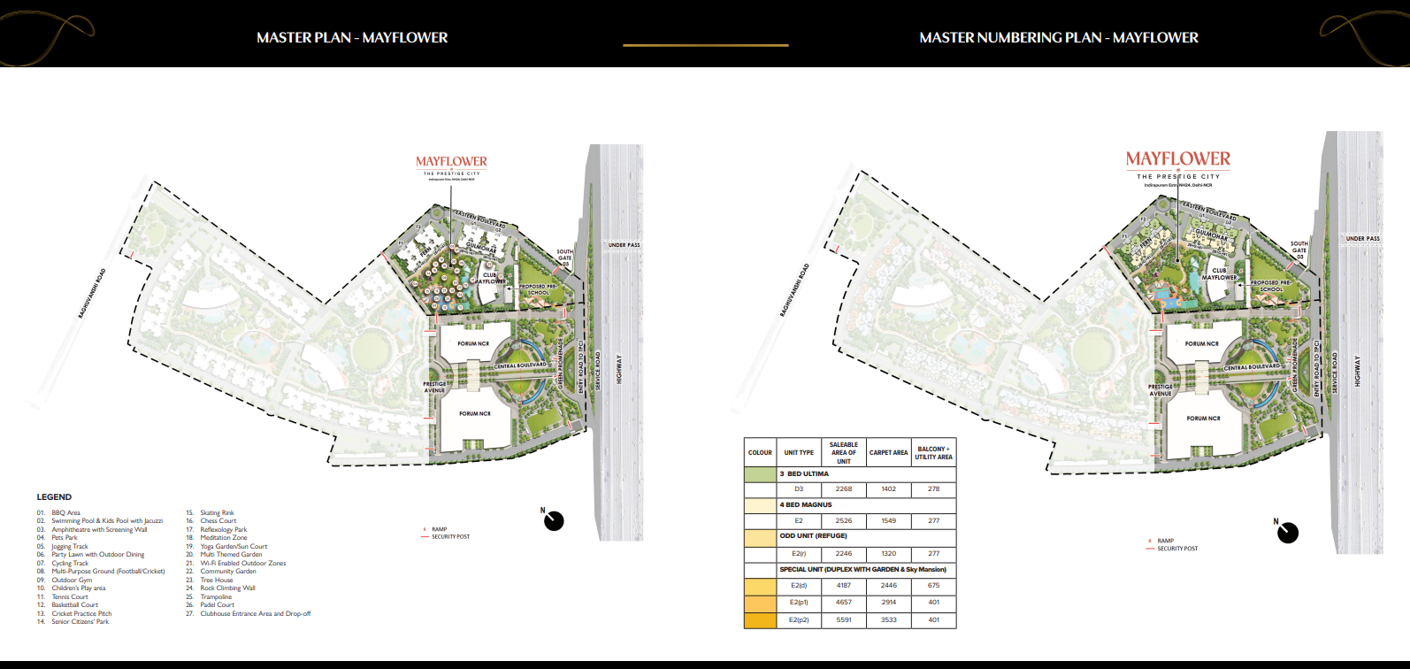 Mayflower at The Prestige City master plan and land plan