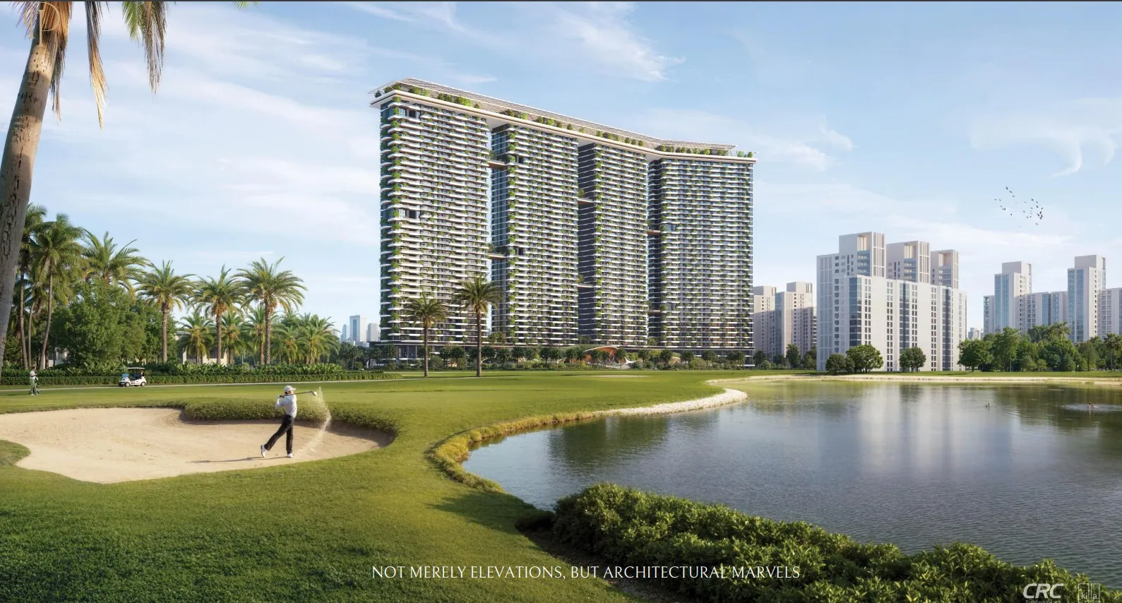 CRC The Peridona Greater Noida Residential Highrise Elevation View