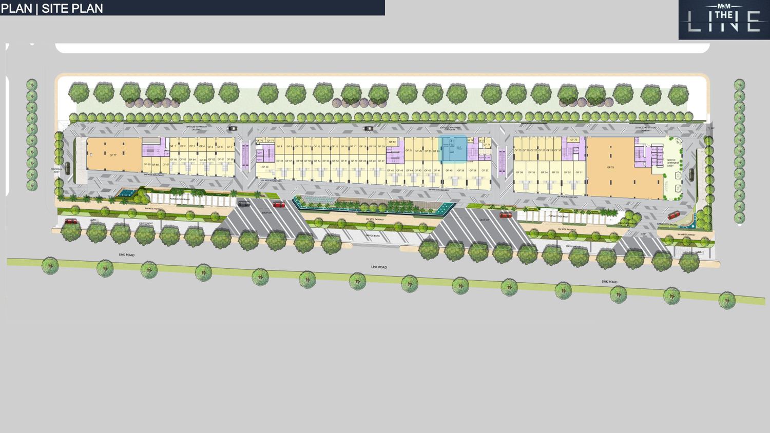 M3M The Line Site Plan